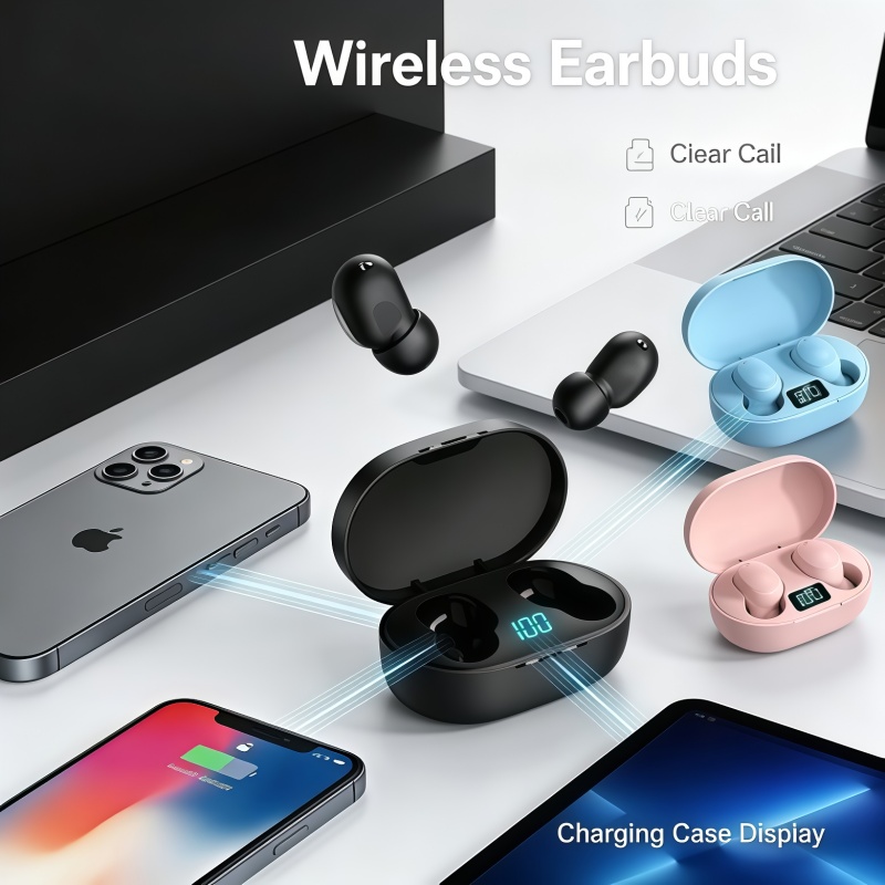 Bluetooth Headset On Ear - 2026 신형 TWS E6S 폰 블루투스