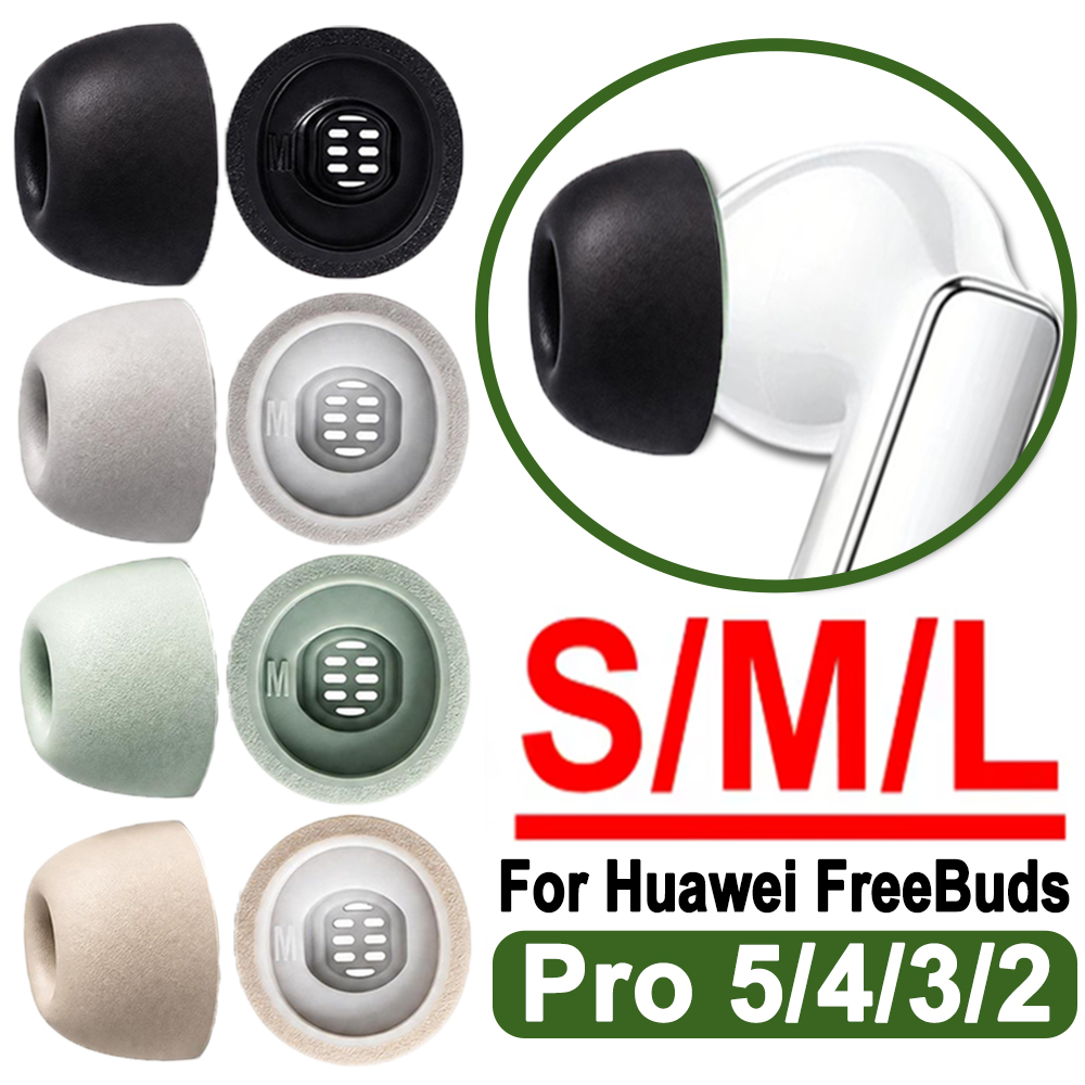 Silicone Ear Tip Replacement - 화웨이 프리버드 프로5/4/3/2용 실리콘 메모리폼 쿠션