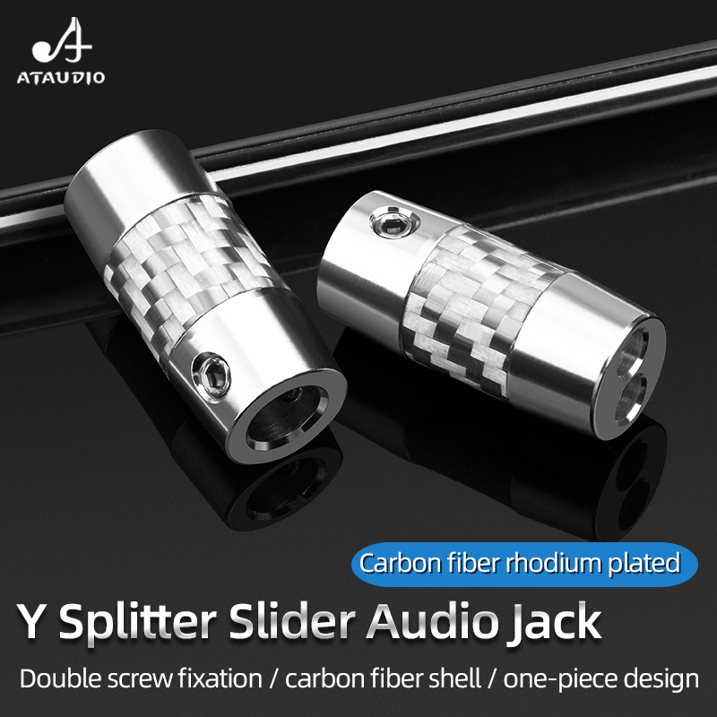 Audio Splitter Y - 탄소 섬유 Y 스플리터 오디오 잭