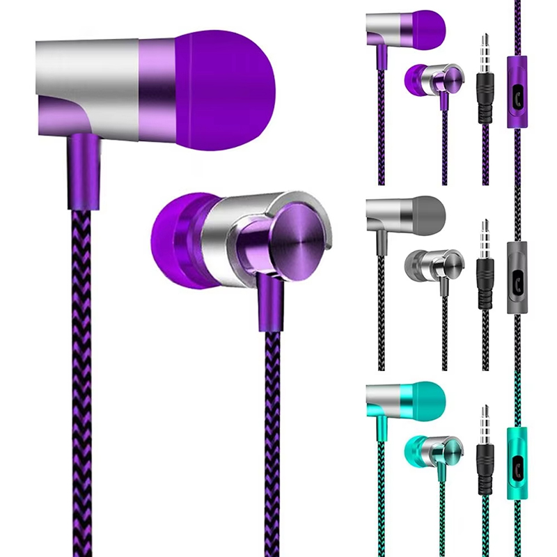 Wired Earphone Mic - 9D 스테레오 유선 헤드폰 베이스 마이크