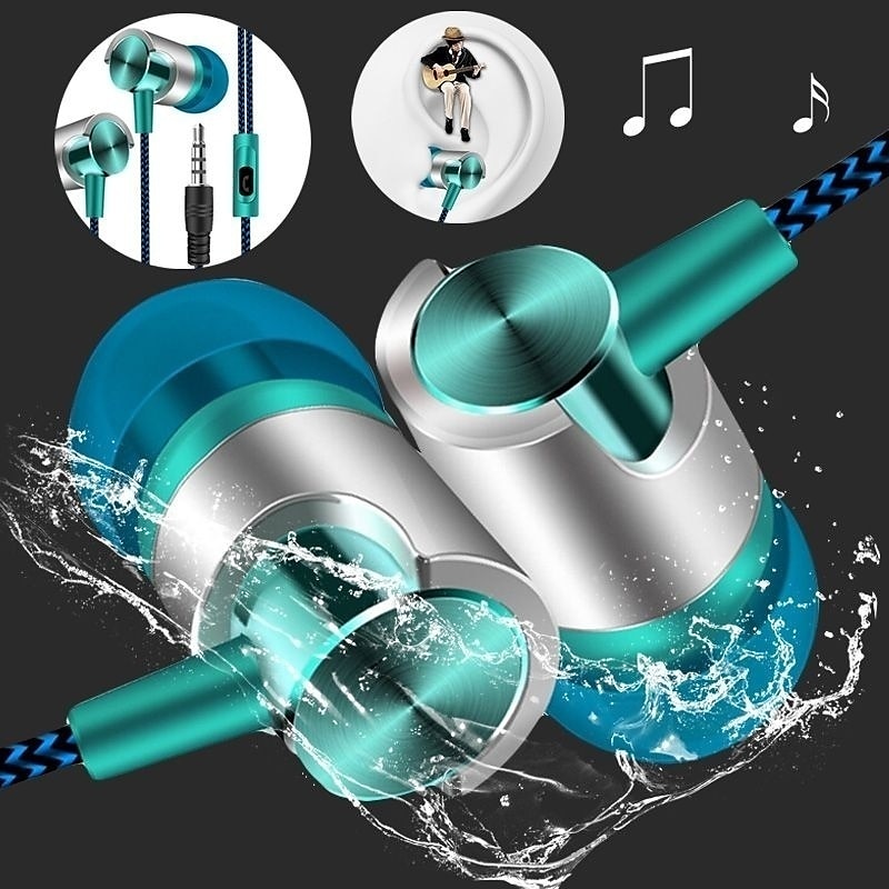9D 스테레오 유선 헤드폰 베이스 마이크 포함 이어폰  - Wired Earphone Mic 리뷰 및 가격